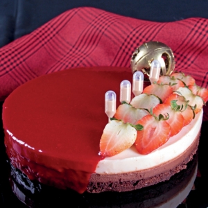 Entremet de Amarula e Morango