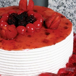 Torta Light de Frutas Vermelhas