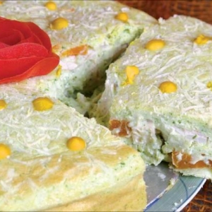 Torta Light de Palmito com Cenoura
