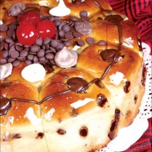 Rosca Beijo de Dama ao Chocolate