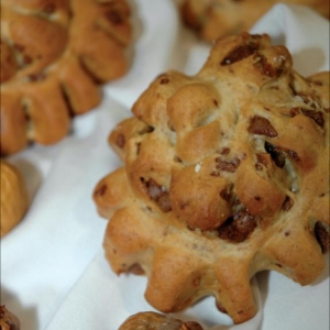 Pão Integral de Figo Seco ao Rum e Chocolate