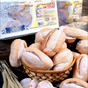 Pão Francês Açaí com Fibras