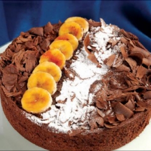 Torta de Chocolate e Banana