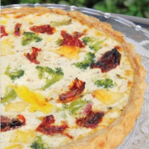 Quiche de Brócolis com Tomate Seco