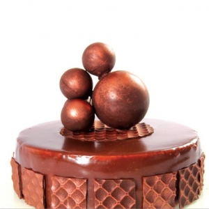 Entremet de Vinho, Caramelo e Chocolate