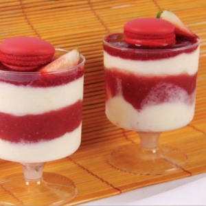 Verrine de Morango e Lichia