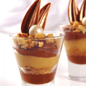 Verrine de Chocolate e Caramelo