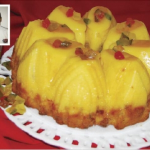 Bolo Cake Pudim de Natal