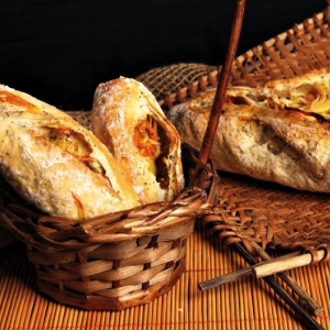 Pão de Caipirinha de Saquê com Kani Kama