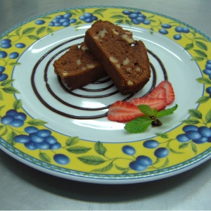 Brownie de Maçã e Castanha de Cajú