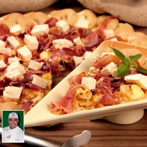 Pizza Parma e Queijo Branco