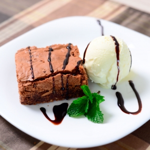 Brownie com castanha de cajú