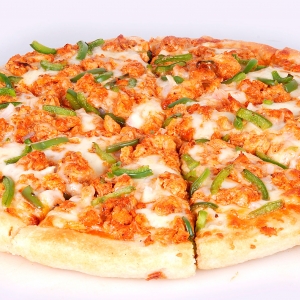 pizza de frango ao creme