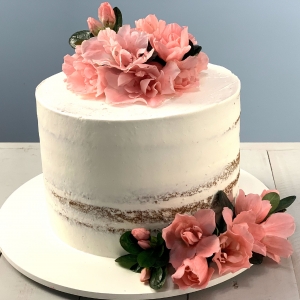 Semi Naked Cake de Romã e Cream Cheese