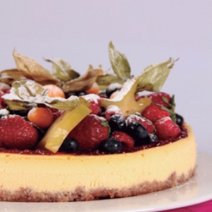 Cheesecake Mesclada de Frutas Vermelhas