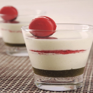 Verrine de Maçã Verde e Frutas Vermelhas