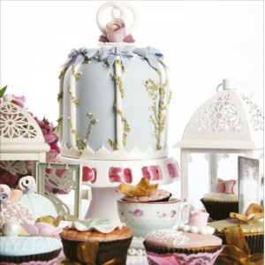 Cupcake Vintage de Baunilha