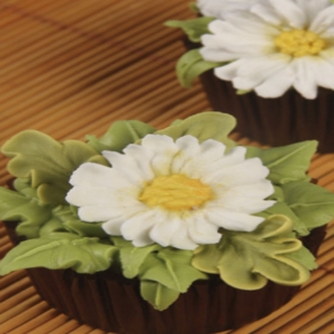 Cupcakes com Margaridas