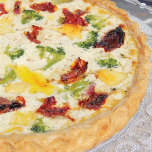 Quiche de Brócolis com Tomate Seco