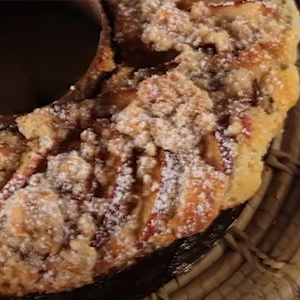 Bolo Cuca de Maçã