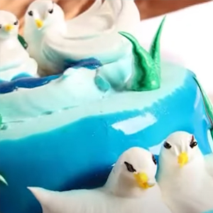 Bolo Cisne 3D