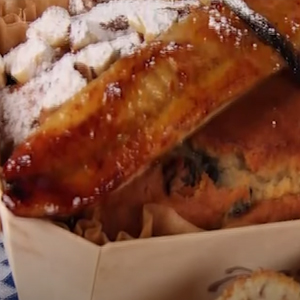 Bolo de Bananas Flambadas com Especiarias